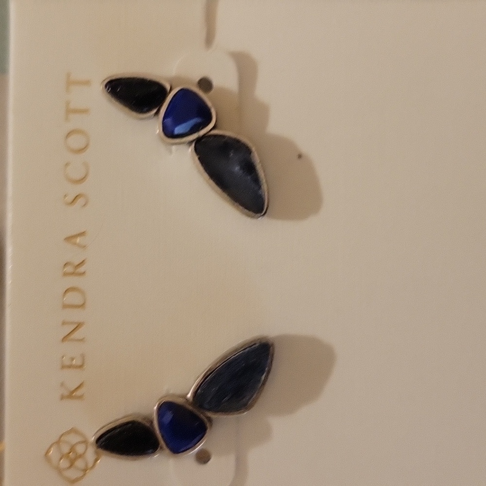 Kendra Scott Blue Ivy Ear Climbers - Picture 2 of 3